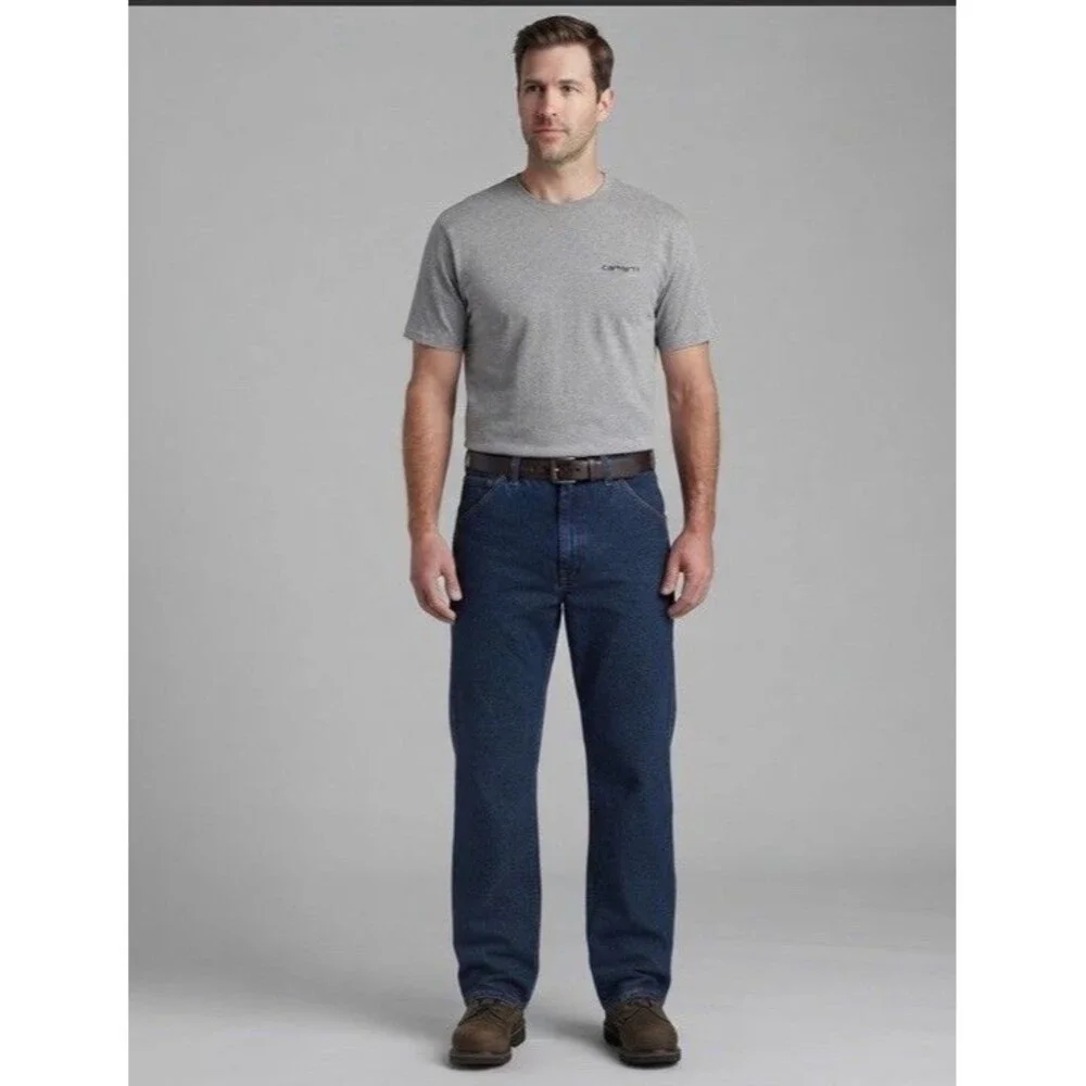 Carhartt FR Jeans Men 40x32 Flame Resistant Dark Wash Denim Work Pants NFPA 2112